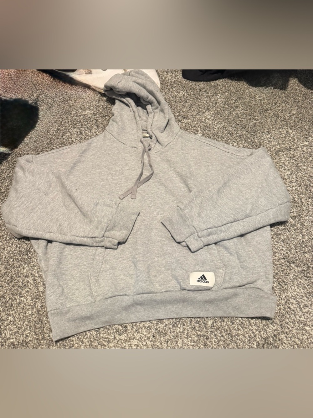adidas womens Light Gray hoodie
